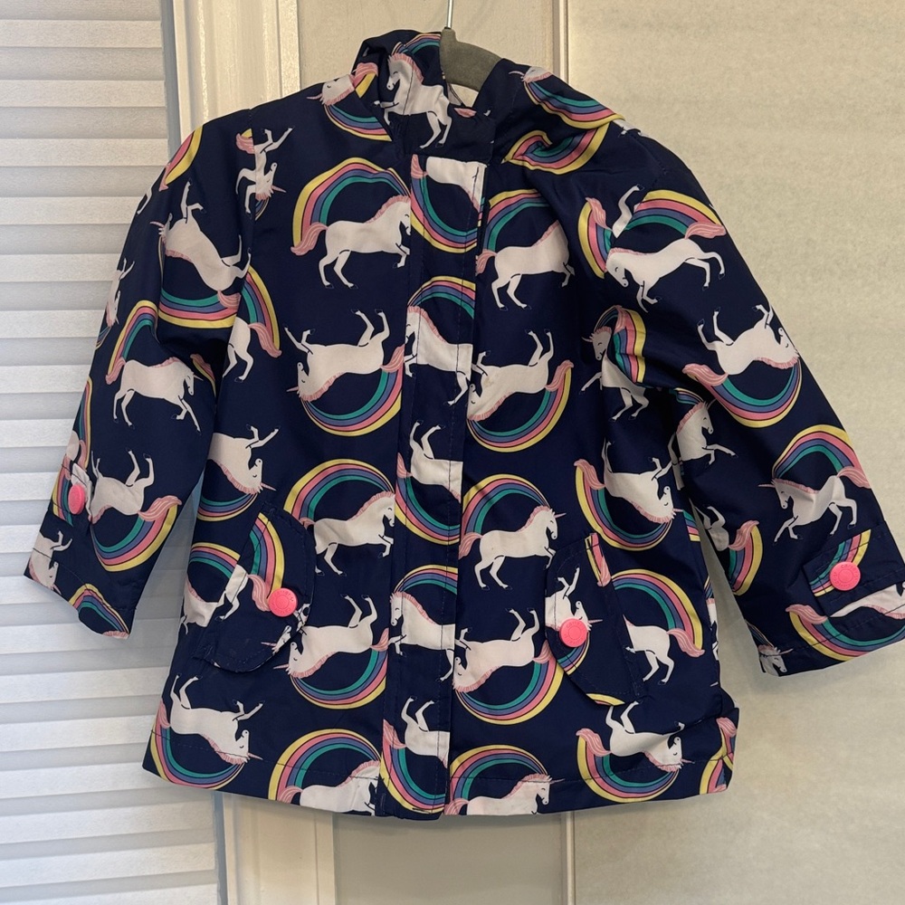Carter's Navy Unicorn Raincoat for Kids